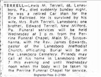 Terrell, Lewis